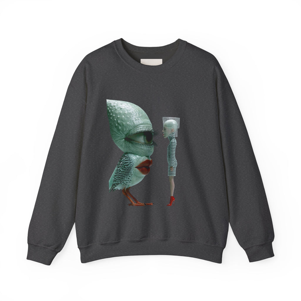 Surreal Bird & Woman Graphic Sweatshirt