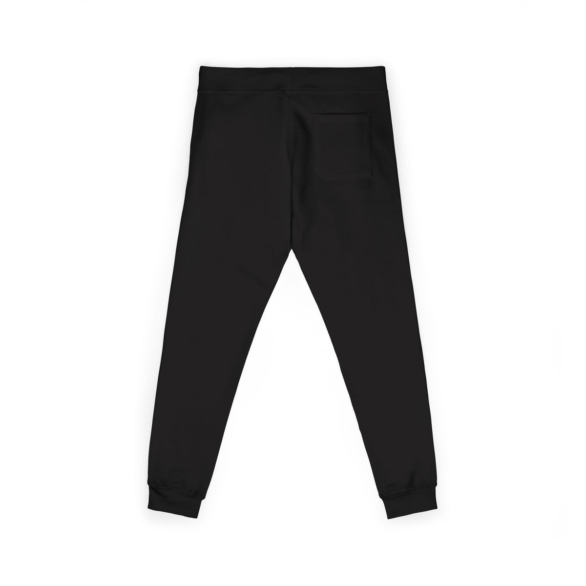 Embroidered QR Code Sweatpants — White Fleece Joggers