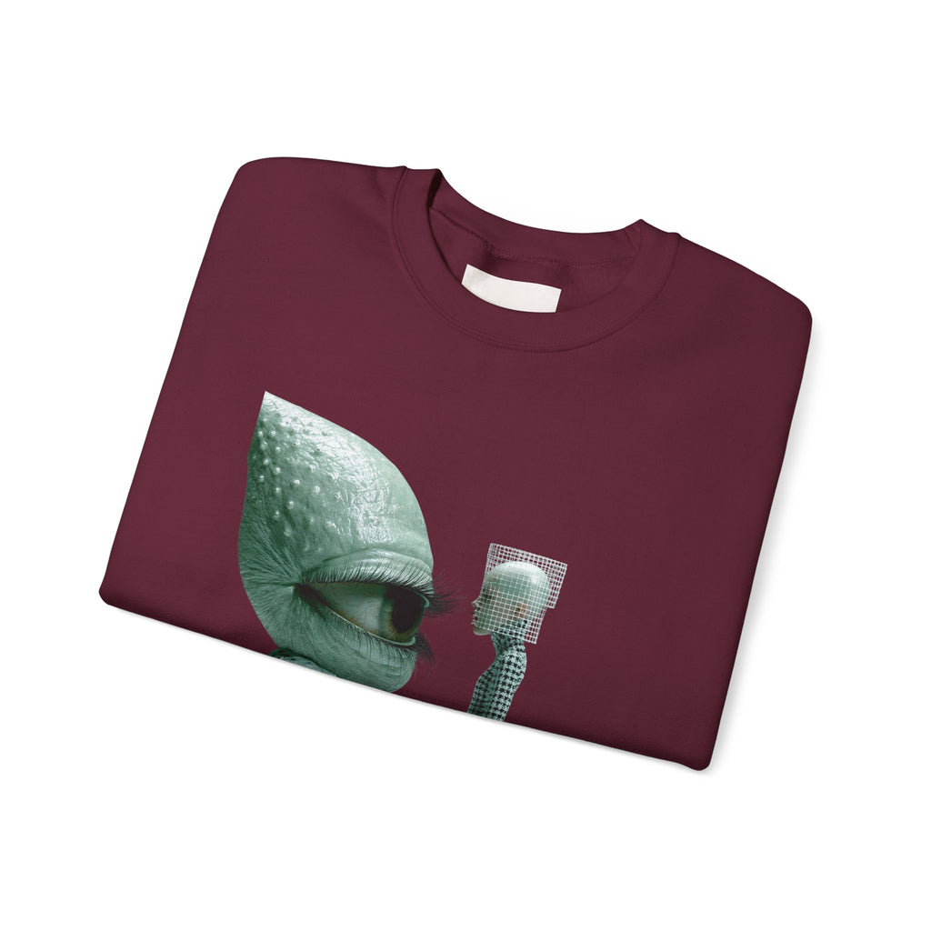 Surreal Bird & Woman Graphic Sweatshirt