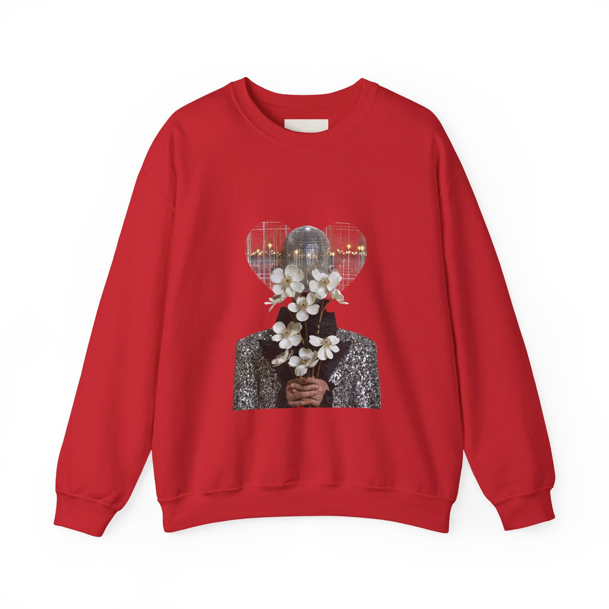 Floral Silhouette Crewneck Sweatshirt