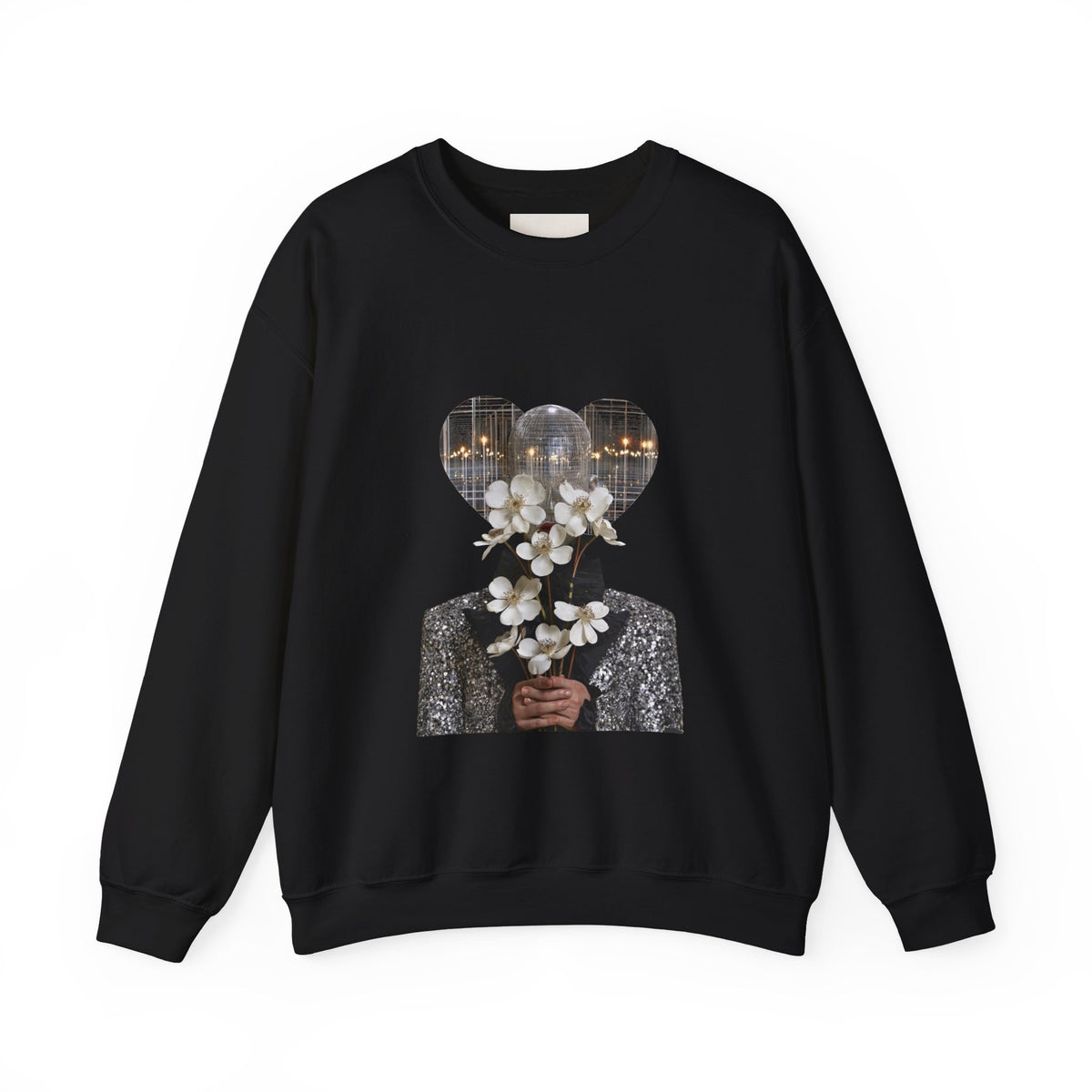 Floral Silhouette Crewneck Sweatshirt