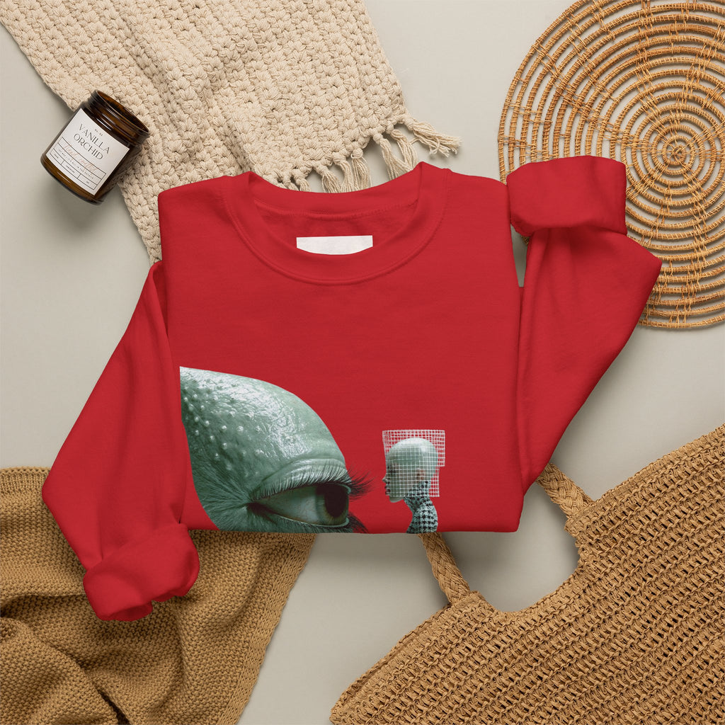 Surreal Bird & Woman Graphic Sweatshirt