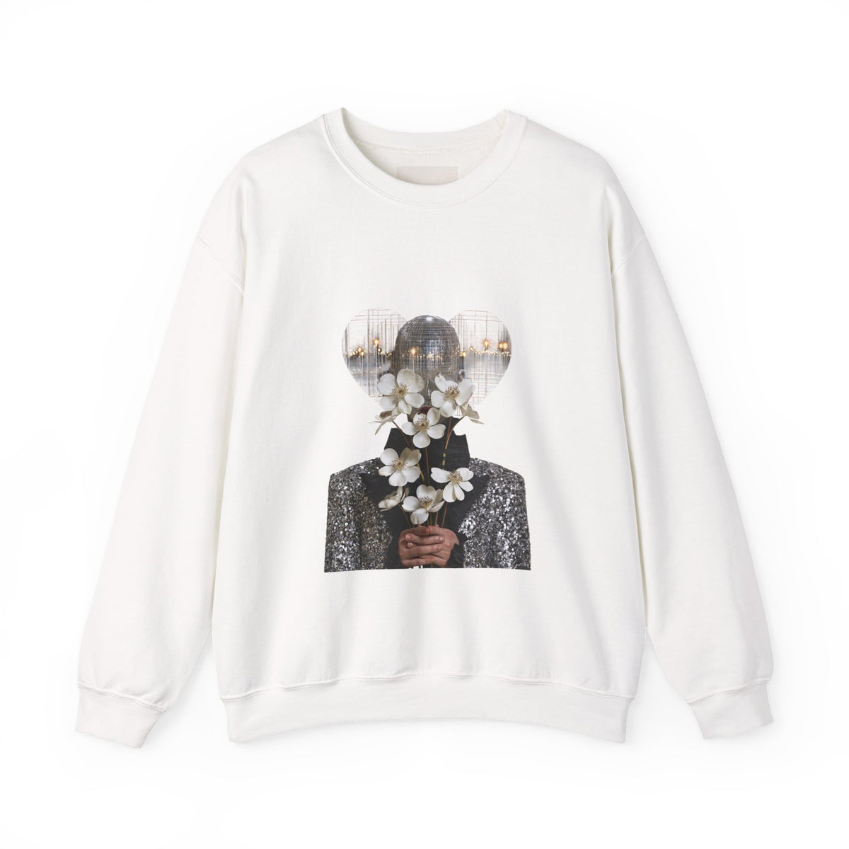 Floral Silhouette Crewneck Sweatshirt