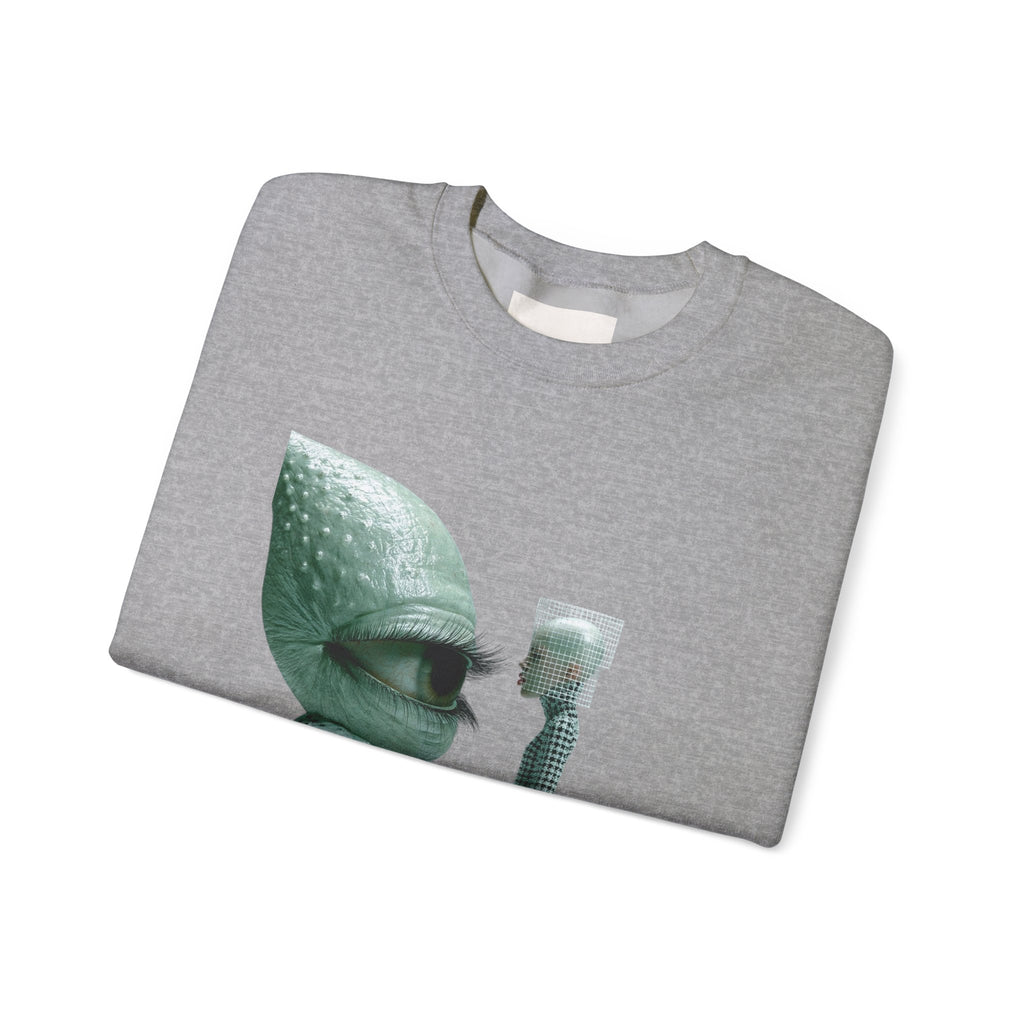 Surreal Bird & Woman Graphic Sweatshirt