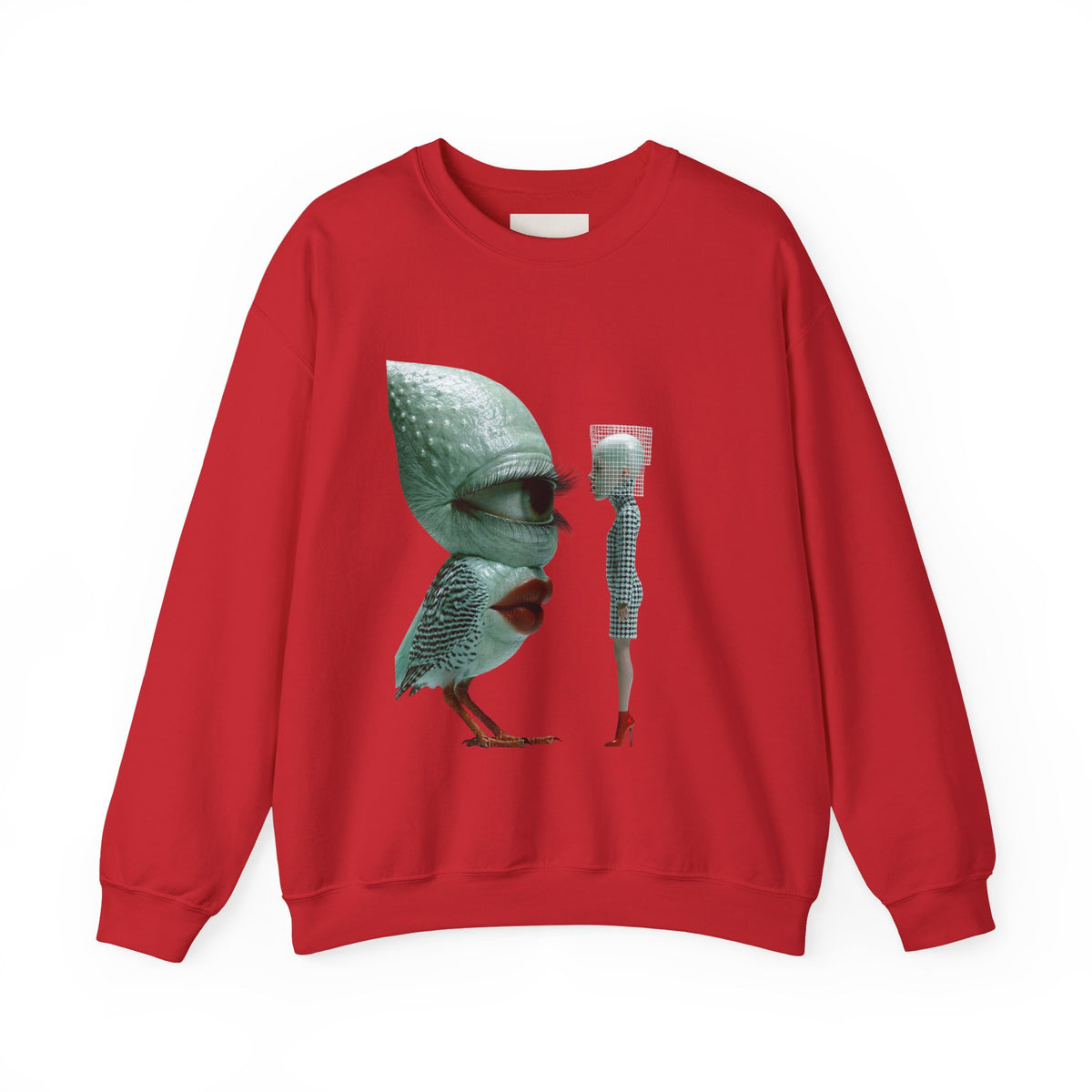 Surreal Bird & Woman Graphic Sweatshirt