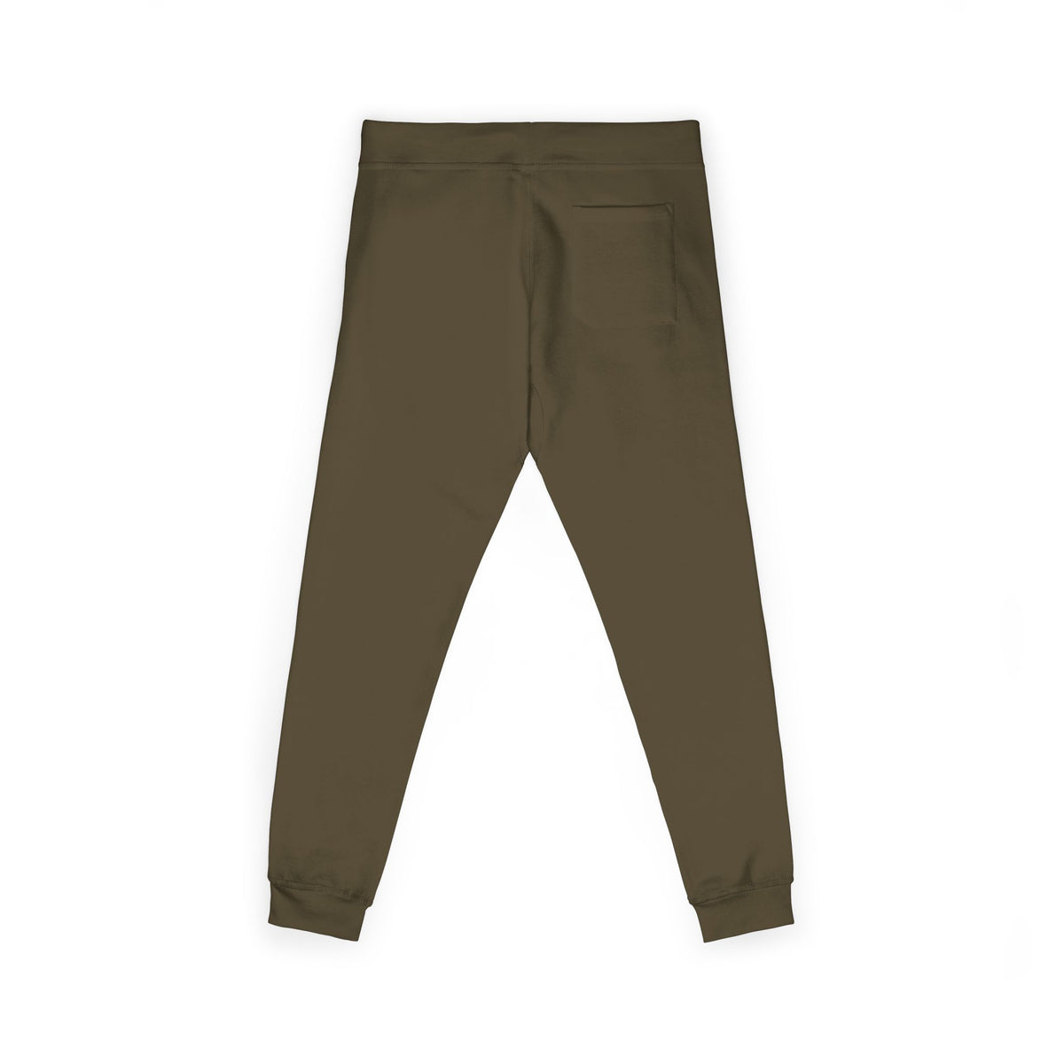 Embroidered QR Code Sweatpants — White Fleece Joggers