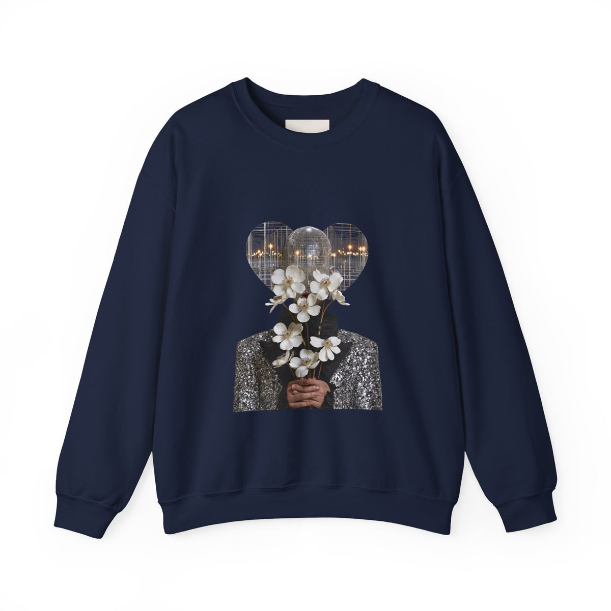 Floral Silhouette Crewneck Sweatshirt
