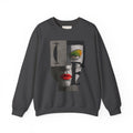 Abstract Face Collage Sweatshirt — Color Pop Fashion Graphic Crewneck