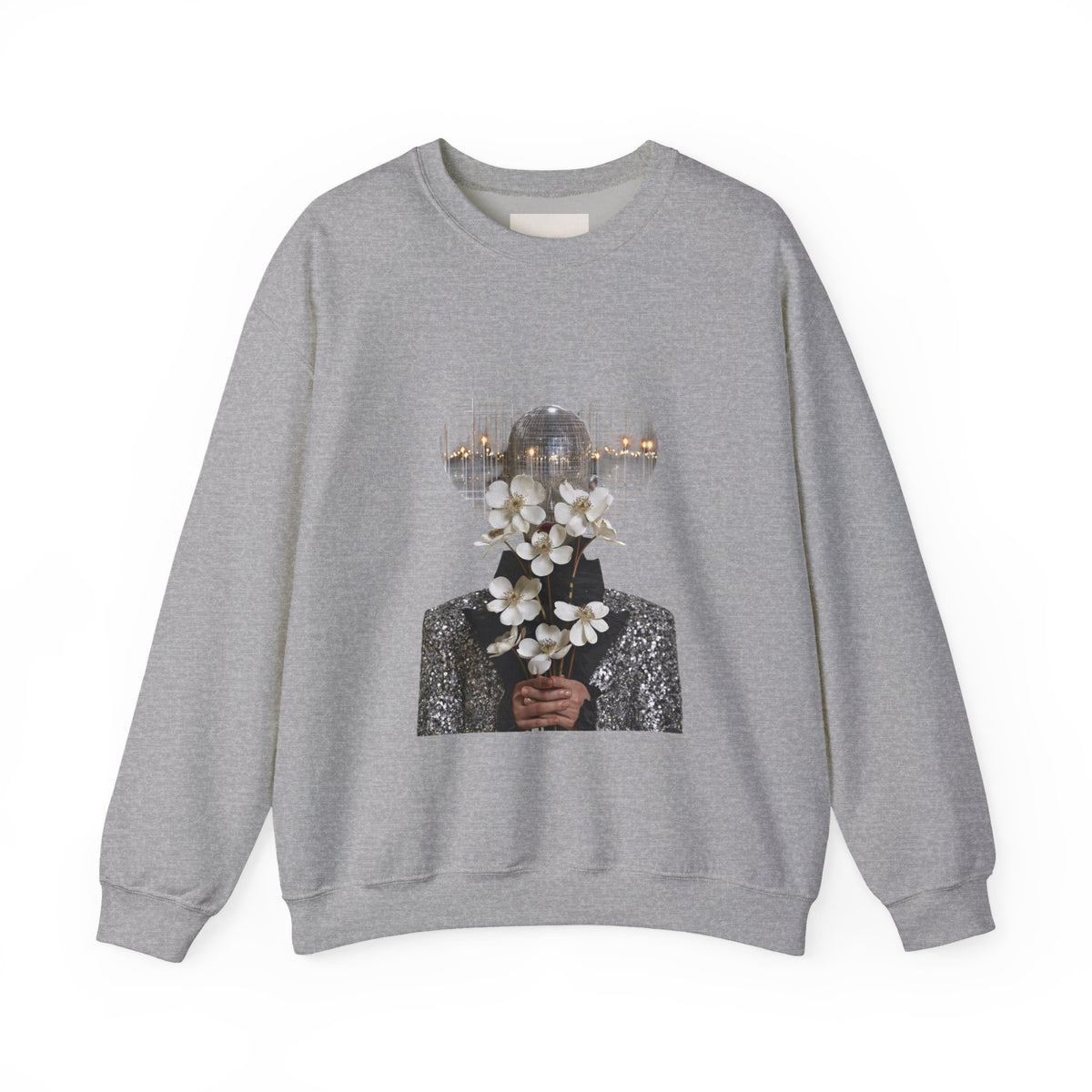 Floral Silhouette Crewneck Sweatshirt