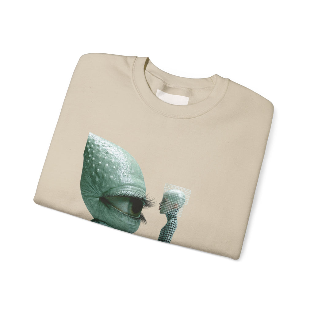 Surreal Bird & Woman Graphic Sweatshirt