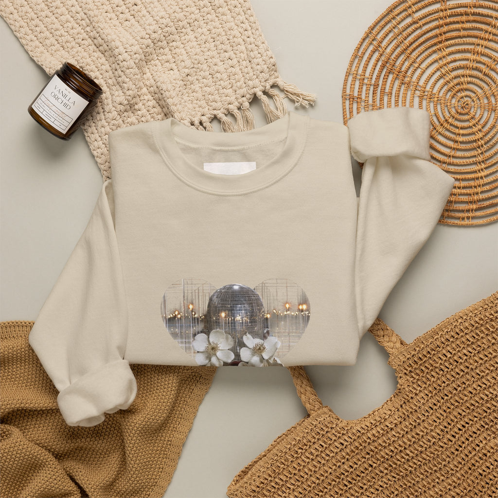 Floral Silhouette Crewneck Sweatshirt