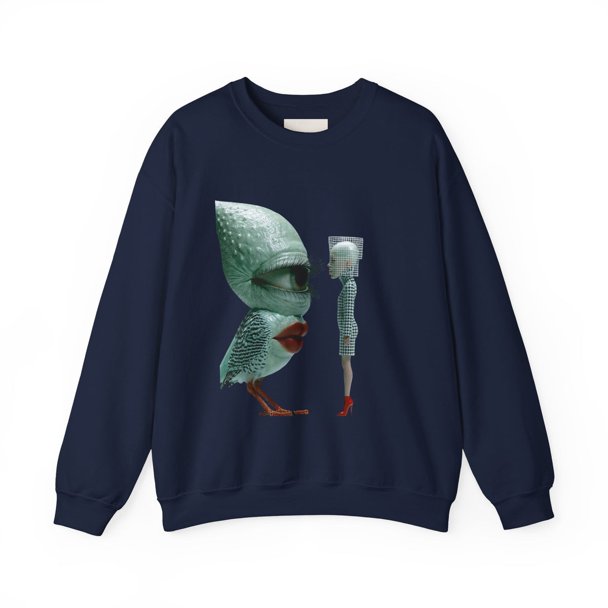 Surreal Bird & Woman Graphic Sweatshirt