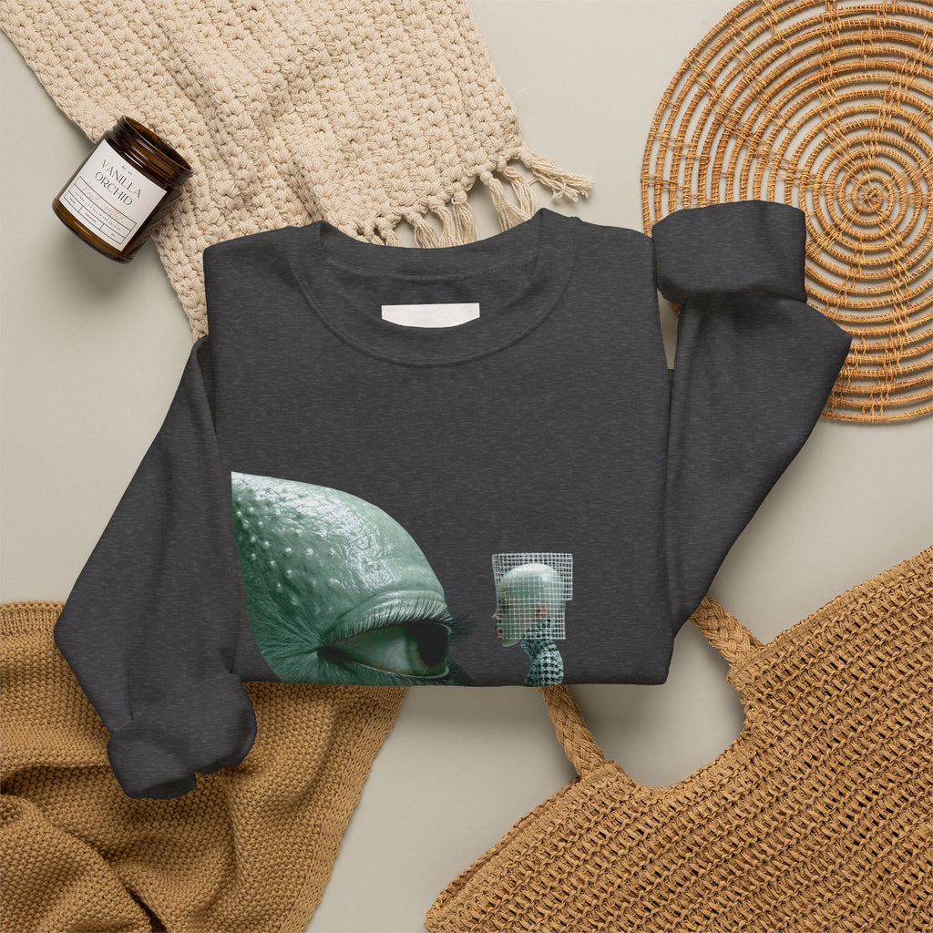 Surreal Bird & Woman Graphic Sweatshirt