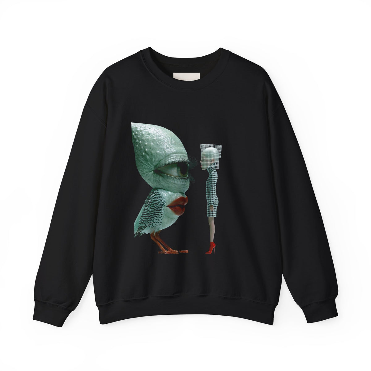 Surreal Bird & Woman Graphic Sweatshirt