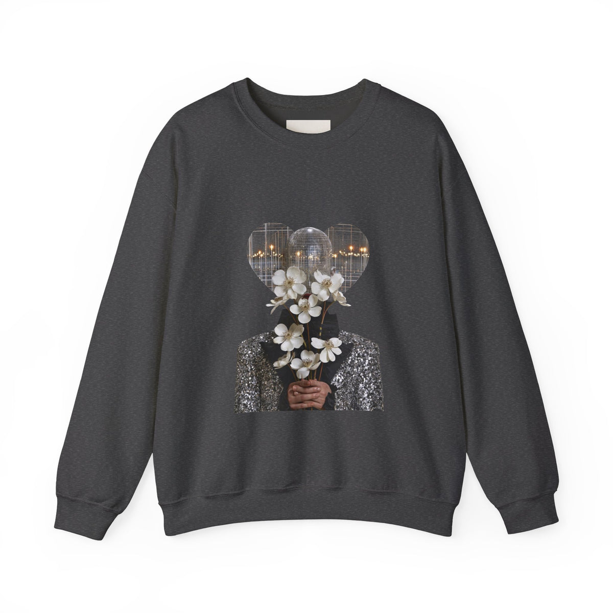 Floral Silhouette Crewneck Sweatshirt