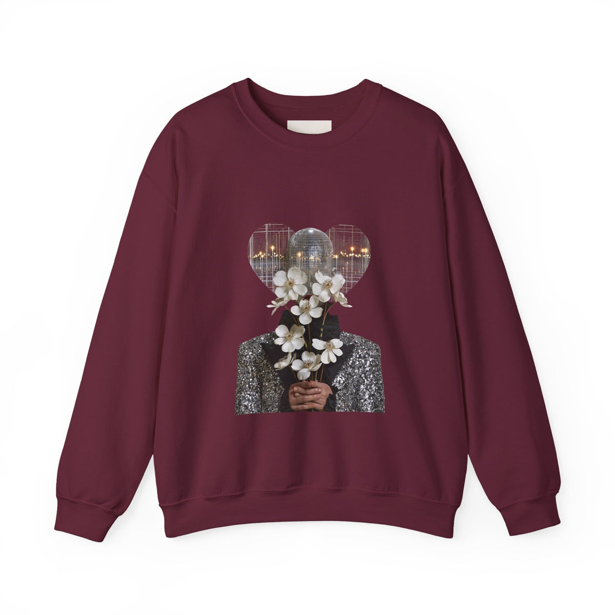 Floral Silhouette Crewneck Sweatshirt