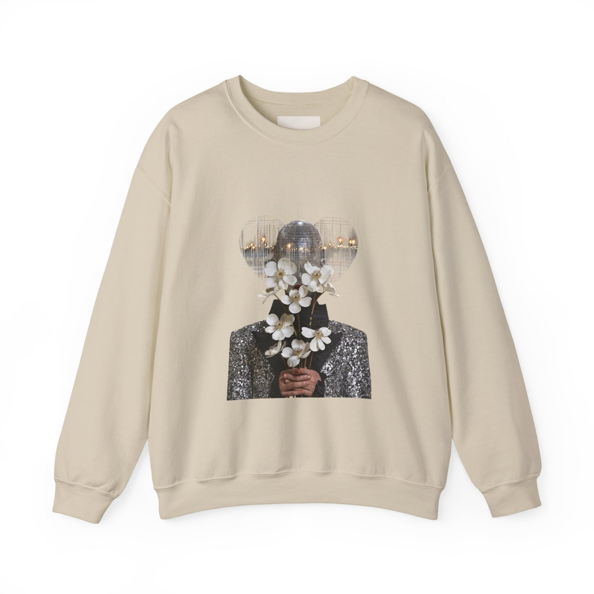 Floral Silhouette Crewneck Sweatshirt