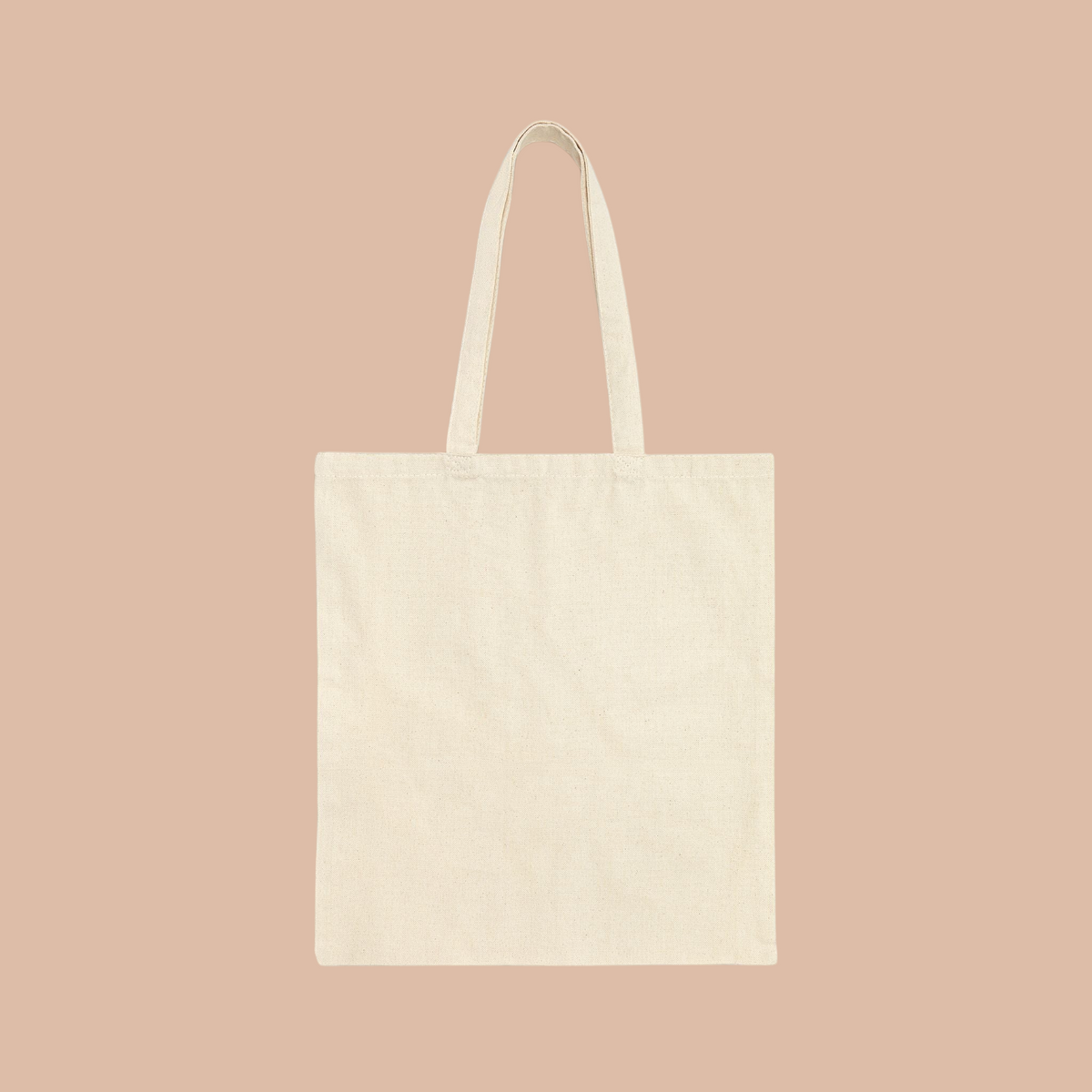 PURETE natural cotton canvas tote bag with long handles for everyday use
