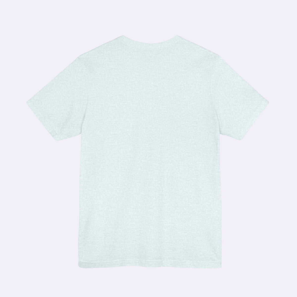 PURETE unisex jersey short sleeve tee in light grey heather, featuring a classic crew neck and soft cotton fabric.